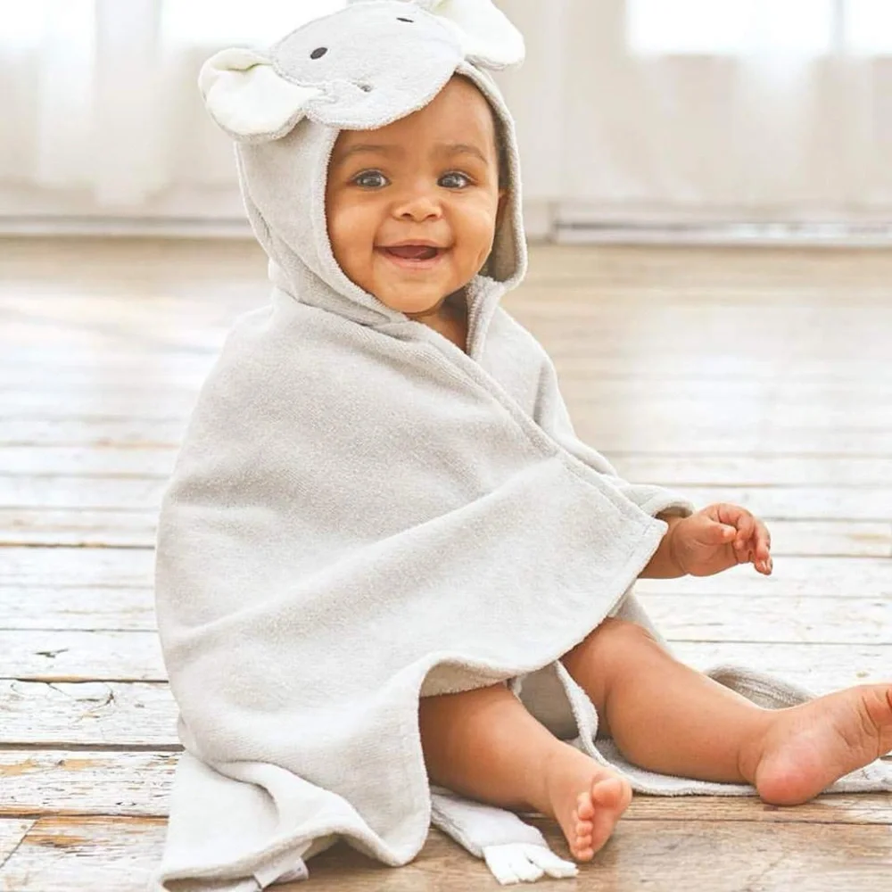Adorable Elephant Hooded Baby Towel